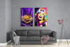 Marilyn Monroe 2 Pieces Combine Glass Wall Art by Insigneart USA