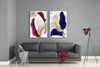 Leaves 2 Pieces Combine Glass Wall Art by Insigneart USA