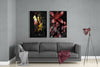 Man and Flower 2 Pieces Combine Glass Wall Art by Insigneart USA