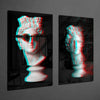 Statues 2 Pieces Combine Glass Wall Art by Insigneart USA