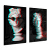 Statues 2 Pieces Combine Glass Wall Art by Insigneart USA