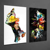 Feel the Music 2 Pieces Combine Glass Wall Art by Insigneart USA