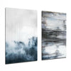 Blue Touches 2 Pieces Combine Glass Wall Art by Insigneart USA