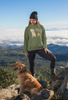 NEVER CAMP ALONE® Hoodie (Green) by Dog is Good