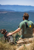 NEVER CAMP ALONE® T-shirt (Green) by Dog is Good