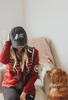 Hat: Never Walk Alone by Dog is Good