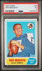 Graded 1968 Topps Don Meredith #25 Football Card PSA 5 Excellent