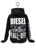 Diesel Makes Her Clothes Fall Off Hoodie by Luckless Outfitters