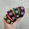 The "Bijou" handmade puppy collar by Bestia Dog Gear