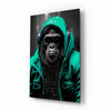 Rebellios Ape Glass Wall Art || Designer Collection by Insigneart USA