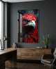 Red Eagle Glass Wall Art|| Designer's Collection by Insigneart USA