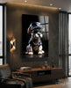 Puppy Vogue Glass Wall Art|| Designer's Collection by Insigneart USA