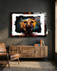 Bull Glass Wall Art|| Designer's Collection by Insigneart USA