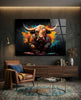 Bull Glass Wall Art|| Designer's Collection by Insigneart USA