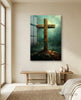 Cross Glass Wall Art || Designer Collection by Insigneart USA