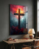Cross Glass Wall Art || Designer Collection by Insigneart USA