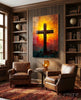 Cross Glass Wall Art || Designer Collection by Insigneart USA