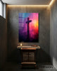 Cross Glass Wall Art || Designer Collection by Insigneart USA