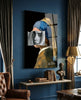Contemporary Girl with Pearl a Earring Glass Wall Art || Designer Collection by Insigneart USA