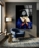 Contemporary Virgin Glass Wall Art || Designer Collection by Insigneart USA