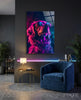 Dog with Glasses Glass Wall Art || Designer Collection by Insigneart USA