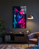 Dog with Glasses Glass Wall Art || Designer Collection by Insigneart USA