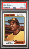 Graded 1974 Topps Dave Winfield #456666 Rookie RC Baseball Card PSA 3 VG
