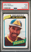 Graded 1980 Topps Dave Winfield #230 Baseball Card PSA 7 Near Mint