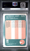 Graded 1988 Fleer Dominique Wilkins #5 Basketball Card PSA 8 NM-MT