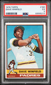 Graded 1976 Topps Dave Winfield #160 Baseball Card PSA 5 Excellent