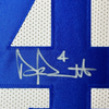 Framed Autographed/Signed Dak Prescott 35x39 Dallas White Football Jersey Beckett BAS COA