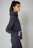 Dakota Hoodie Sweatshirt Jacket - Charcoal by Buki
