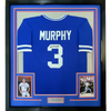 Framed Autographed/Signed Dale Murphy 35x39 Atlanta Dark Blue Baseball Jersey JSA COA