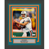 Framed Autographed/Signed Dan Marino Miami Dolphins 8x10 Football Photo JSA COA