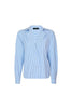 DANIELA SHIRT BLUE AND WHITE STRIPES by No Pise La Grama Web