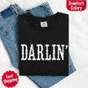 Darlin’ Comfort Colors Tee – Cute Country Girl Shirt, Western Cowgirl Style by Adorb Custom Tees