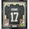 Framed Autographed/Signed Davante Adams 35x39 Las Vegas Oakland Black Football Jersey Beckett BAS COA #2