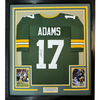 Framed Autographed/Signed Davante Adams 35x39 Green Bay Green Football Jersey JSA COA