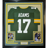 Framed Autographed/Signed Davante Adams 35x39 Green Bay Green Football Jersey JSA COA by Hall of Fame Sports Memorabilia