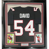 Framed Autographed/Signed Lavonte David 35x39 Tampa Bay Black Football Jersey JSA COA