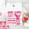 Dear Cupid Something Strong Sweatshirt – Funny Valentine’s Day Sweatshirt by Adorb Custom Tees