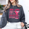 Dear Cupid Something Strong Sweatshirt – Funny Valentine’s Day Sweatshirt by Adorb Custom Tees