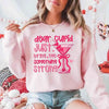 Dear Cupid Something Strong Sweatshirt – Funny Valentine’s Day Sweatshirt by Adorb Custom Tees