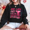 Dear Cupid Something Strong Sweatshirt – Funny Valentine’s Day Sweatshirt by Adorb Custom Tees