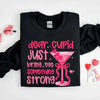 Dear Cupid Something Strong Sweatshirt – Funny Valentine’s Day Sweatshirt by Adorb Custom Tees