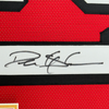 Framed Autographed/Signed Deion Sanders 35x39 San Francisco Red Football Jersey JSA COA