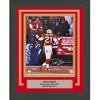 Framed Autographed/Signed Deion Sanders San Francisco 49ers 16x20 Football Photo JSA COA