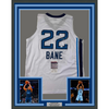 Framed Autographed/Signed Desmond Bane 35x39 Memphis White Basketball Jersey JSA COA
