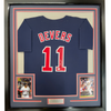 Framed Autographed/Signed Rafael Devers 35x39 Boston Blue Baseball Jersey JSA COA