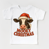 Mooey Christmas Country Cow Shirt - Farm Christmas Tee by Madi Moosh